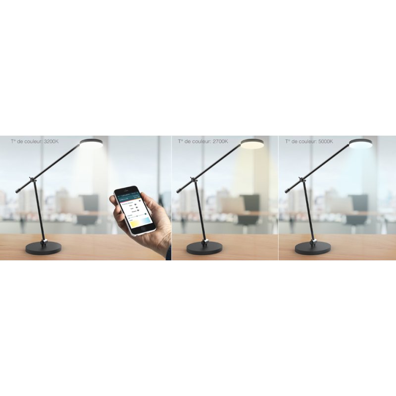 UNiLUX daylight lamp Sunlight, dimmable, black, app control